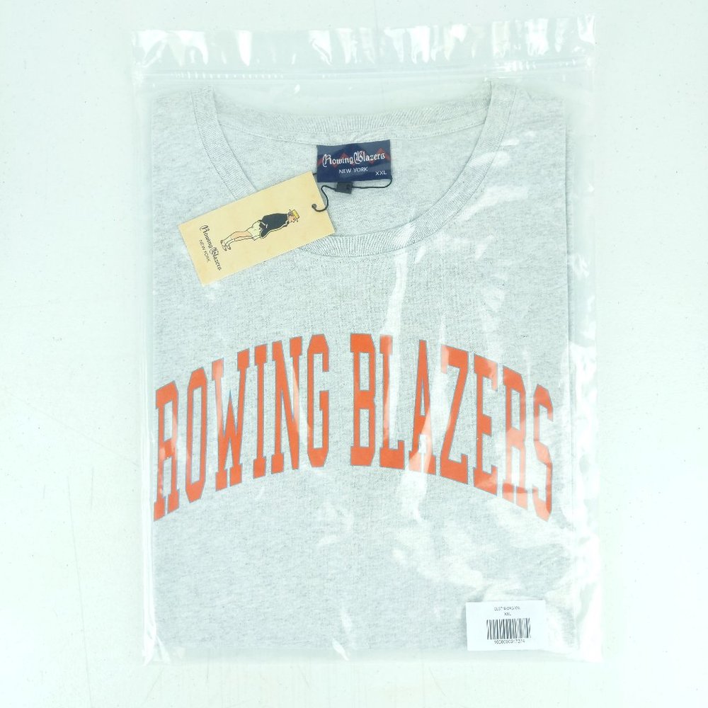 NWT Rowing Blazers Collegiate Tee Orange Spellout Mens T-Shirt (Various Sizes) - Picture 2 of 2